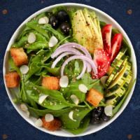 House Salad · Green leaf lettuce, tomatoes, cucumbers, carrots, and deep-fried tofu with special Thai pean...