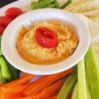Veggies And Hummus · Fresh veggie with our hummus dip