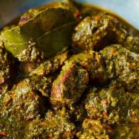 Chicken Saag · CHICKEN CUBES COOKED WITH FRESH SPINACH, HERBS AND SPICES