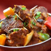Lamb Veggie Masala · LAMB CUBES COOKED WITH FRESH VEGGIES AND CURRY SAUCE