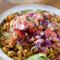 Skinny Burrito Bowl · Beans, Rice, Choice of Meat, Lettuce, & Pico de Gallo. Choice of 2x Fresh Salsa on the Side
