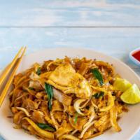 Drunken Noodles (Pad Kee) · Stir-fried wide rice noodles served with onions, and fresh chilies in special soy sauce.