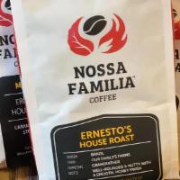 Nossa Familia Coffee Beans · Ernesto's House Roast. Brazilian Coffee.