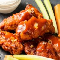 Chicken Wings · Six (1 1/4 pound before cooking) fresh large bone-in chicken wings (Drumettes and wingettes)...