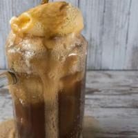 Root Beer Float · 20 oz root beer float. Comes in a sealed cup.