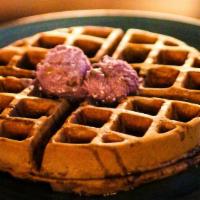 Ube Dessert Waffle · Ube waffles – your favorite buttermilk waffles filled with the wonderful flavors of ube. Cru...