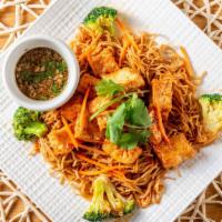 Ms Noodles · Can be vegan or vegetarian. Wheat noodles stir-fried with butter, garlic, Parmesan cheese, s...