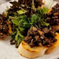 Funghi · Chopped portabello mushrooms, garlic, oregano, basil and balsamic vinaigrette.