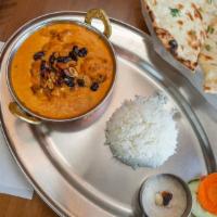 Lamb Korma · Gluten free. A mild gravy dish made out of nuts, raisins, cream, and delicate spice. Gluten ...