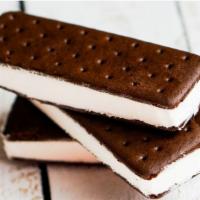 Ice Cream Sandwich · Real Ice Cream sandwiched by Fudge Sorbet