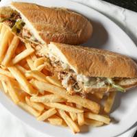 Philly Cheese Steak Special · Mushroom, green pepper, onion.