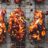 Spicy Korean Bbq Wings · Wings tossed in a spicy classic, Korean, sweet, and savory BBQ sauce.