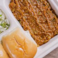 Mumbai Pav Bhaji · Pav bhaji is an Indian fast food consisting of a spicy vegetable gravy served with 2 soft di...