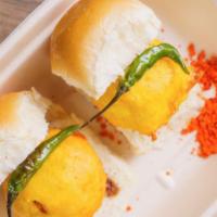 Vada Pav (2 Pcs) · Vada pav, alternatively spelled wada pao, is a vegetarian fast food dish native to the state...