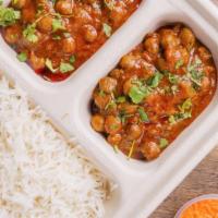 Pindi Chole · Vegan, gluten free. Chickpeas cooked in spicy and tangy gravy made with ginger, garlic, whol...