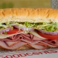 Centsable Sub · Freshly-sliced ham and bologna. Now served with 30% more freshly-sliced meat!