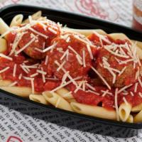 Pasta With Meatballs · ALL Goodcents To Go meals include a 50 cent donation to a local charity. Italian meatballs s...