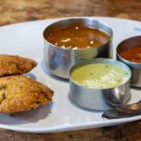 Masala Vada (Channa Dal Vada) · Vegan. Channa dhal mixed with onions and spices.