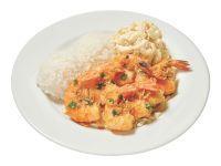 Garlic Shrimp · Shell-on shrimp fried with a savory butter and garlic sauce. Served with brown rice and toss...
