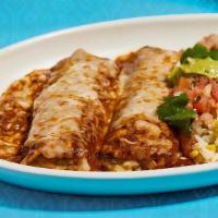 Traditional Cheese Enchiladas · grilled onion & creamy ancho chile sauce