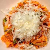 Campanelle · tomato, garlic, asparagus, chili, pecorino