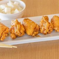 Soy Garlic Wings 7Pcs · Seasoned soy-garlic fried chicken wings 7pcs.