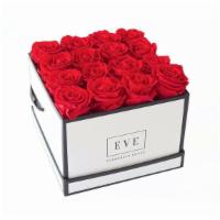 Fidelity Rose Arrangement · The Fidelity arrangement contains sixteen preserved roses in a 7