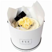 Gift Box With Apricot Roses And 100% Cotton Knitted Blanket · Our Premium Preserved Roses along with a beautiful 100% Cotton Knitted Blanket will make her...