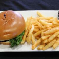 Bbq Chicken Sandwich · Grilled chicken, tossed in Honey BBQ sauce, topped with melted cheddar-jack cheese and bacon...