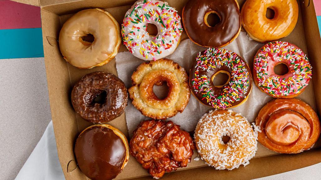 Dozen Mixed · Twelve mix of all available donuts.