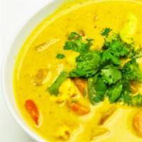 Save The Planet Curry With Rice Noodles · Our homemade Indian curry carrots, potatoes, bell peppers, broccoli, onions, tofu, cilantro....