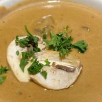 Cream Of Mushroom Soup · Our famous recipe for this decadent creamy mushroom soup.