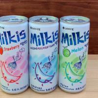 Milkis - Strawberry · Strawberry carbonated drink.