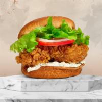 Fried To Be Nice (Fried Chicken Sandwich) · Crispy fried chicken topped with house secret sauce, green leaf lettuce, and tomatoes, swiss...