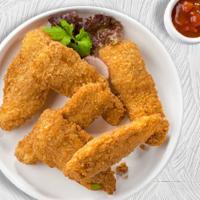 Show Me Some Tender Lovin' · Chicken tenders breaded and fried until golden brown. Served with your choice of dipping sau...