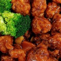 General Tso'S Chicken · Hot & spicy. Marinated chunk chicken, deep-fried & sautéed w. chef's special hot pepper garl...