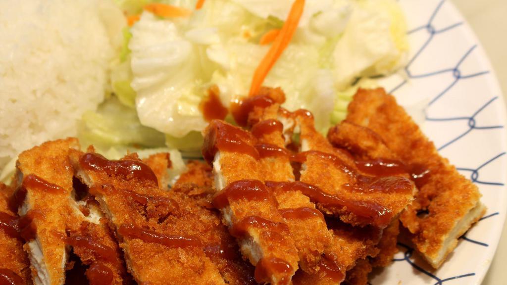 Chicken & Katsu Bundle · Each dish is served with steamed rice and fresh salad.