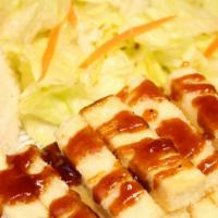 Tofu Teriyaki · Deep fried tofu with Mikou's sauce.