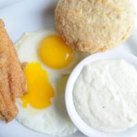 Catfish Dinner · With two sides and cornbread.