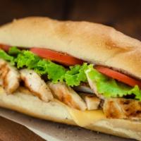Grill Chicken · Grill Chicken, Bacon,Cheddar cheese,Lettuce,Tomato,Mayo