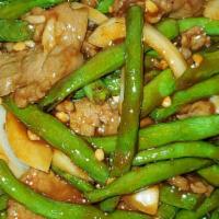 Beef With Green Bean 豆仔牛 · comes with steamed white rice.