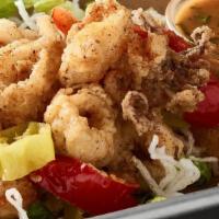 Calamari · fried with peppers and sweet, spicy Asian sauce