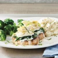 Lily’S Chicken® · Goat cheese, spinach, artichoke hearts and lemon basil sauce