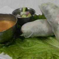 Vietnamese Egg Roll · 2 pieces. Pork, jicama, carrots, onion, and glass noodles wrapped in rice paper then fried t...