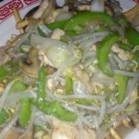 Chicken Chow Mein · Chow Mein comes with crunchy noodles. If you prefer soft noodles please add Pan Fried Noodle...