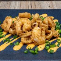 Fried Calamari · Seasoned calamari, shrimp and AK sauce.