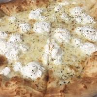 White Pizza-16In · Extra large 16 inch pizza with our oil base, ricotta and parmesan.