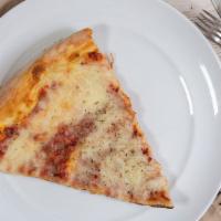 Cheese Slice · Our cheese slice is topped with mozzarella,and pizza sauce.