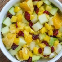 Fruit Salad · A delectable combination of all our freshest seasonal fruits including mangos, apples, pears...
