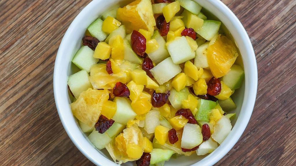 Fruit Salad · A delectable combination of all our freshest seasonal fruits including mangos, apples, pears and craisins.